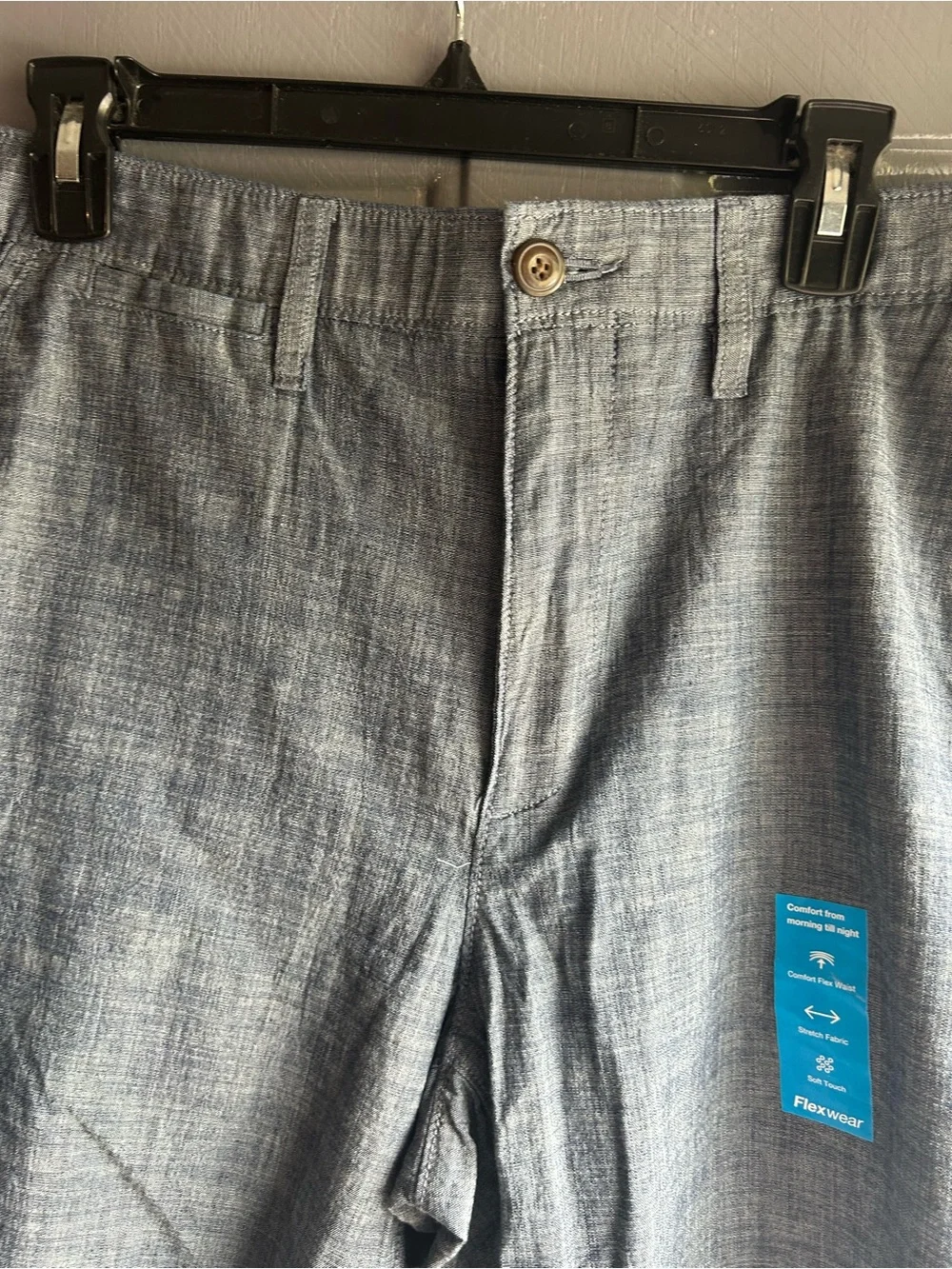 Sonoma Flexwear Men’s Size 36 Shorts Chino Shorts 10.5 Inch Inseam Gray NWT
